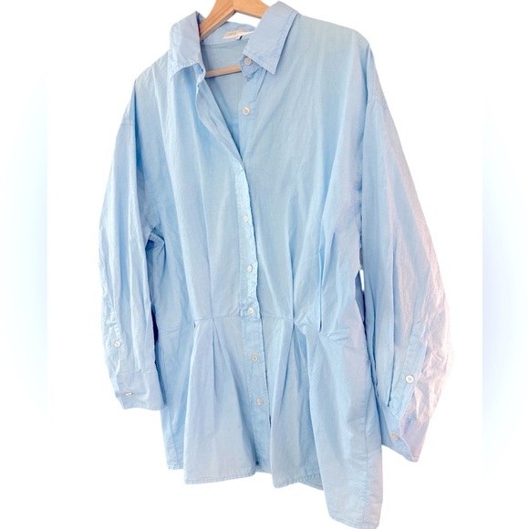 Zara Box Pleat Button Down Shirt Dress - Picture 7 of 14